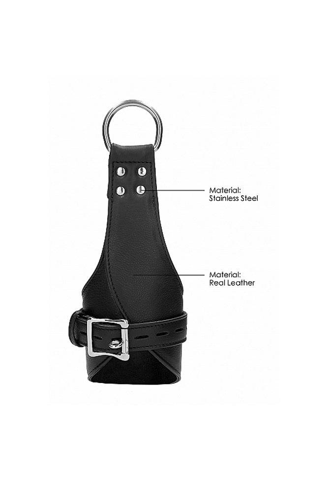 Shots Toys - Pain - Suspension Wrist Bondage Handcuffs - Black - Stag Shop