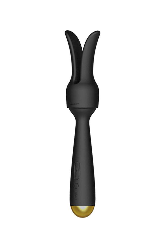 Svakom - Emma Neo Interactive Warming Wand Vibrator - Black - Stag Shop
