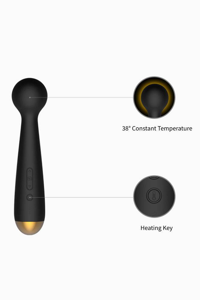 Svakom - Emma Neo Interactive Warming Wand Vibrator - Black - Stag Shop