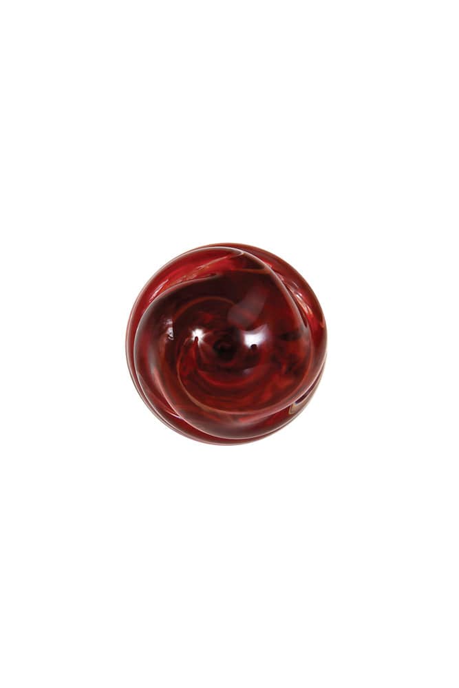 Adam & Eve - Eve's Sweetheart Swirl Glass Dildo - Red - Stag Shop