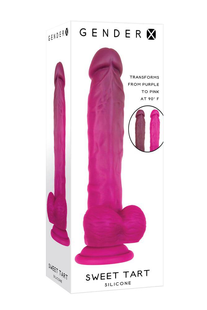 Evolved - Gender X - Sweet Tart Dildo - Pink/Purple - Stag Shop