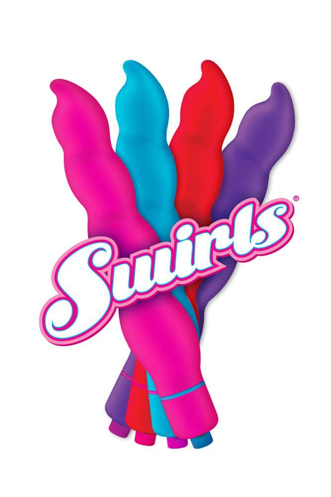 Rock Candy Toys - Swirls Textured Vibrator - Assorted Colours - Stag Shop