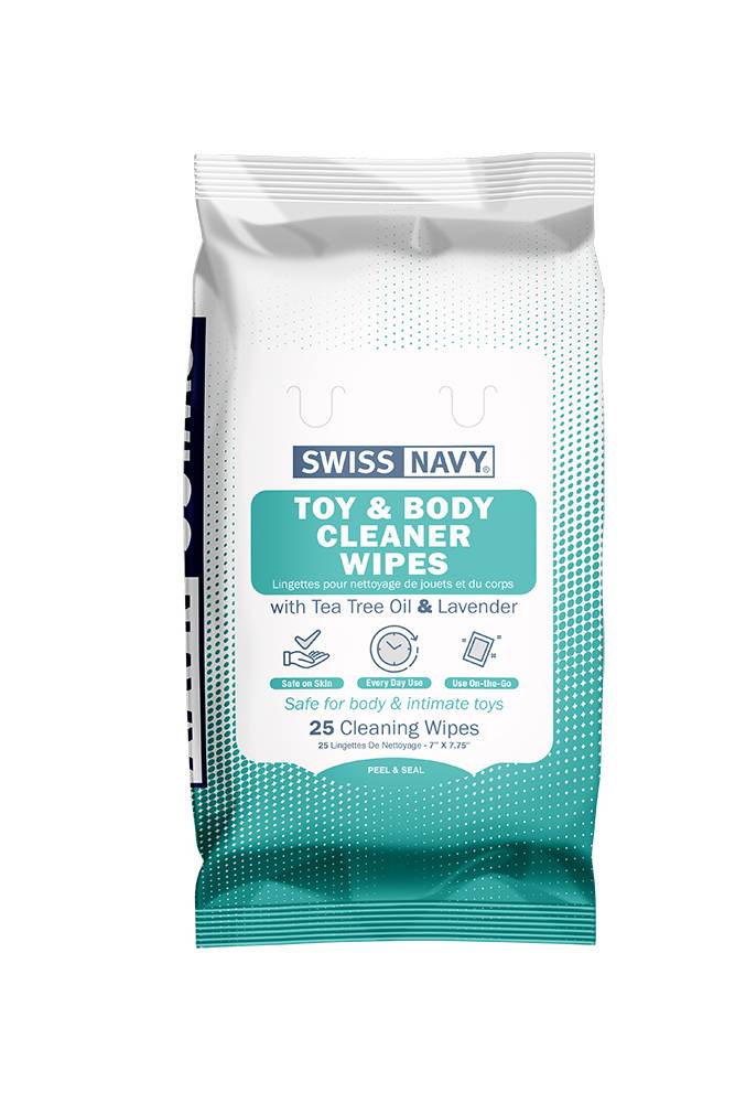 Swiss Navy - Toy & Body Cleaner Wipes - Stag Shop