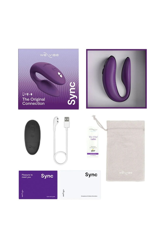 We-Vibe - Sync 2 Adjustable Dual Couples Vibrator - Purple - Stag Shop