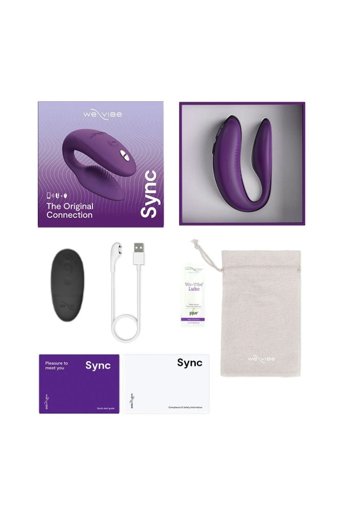 We-Vibe - Sync 2 Adjustable Dual Couples Vibrator - Purple - Stag Shop