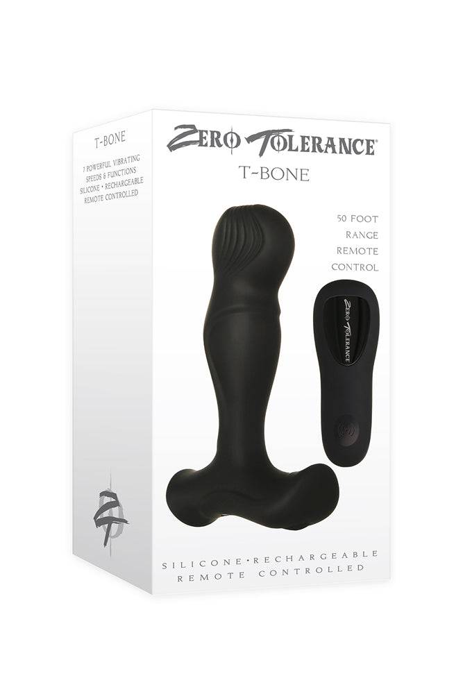 Zero Tolerance - T-Bone Remote Control Prostate Massager - Black - Stag Shop
