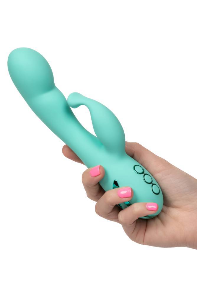 Cal Exotics - California Dreaming - Tahoe Temptation Dual Vibrator - Teal - Stag Shop