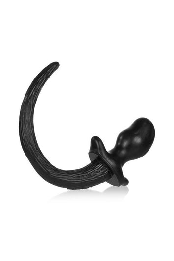 Oxballs - Puppy Tail Anal Plug - Medium - Black - Stag Shop