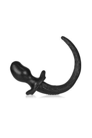 Oxballs - Puppy Tail Anal Plug - Medium - Black - Stag Shop