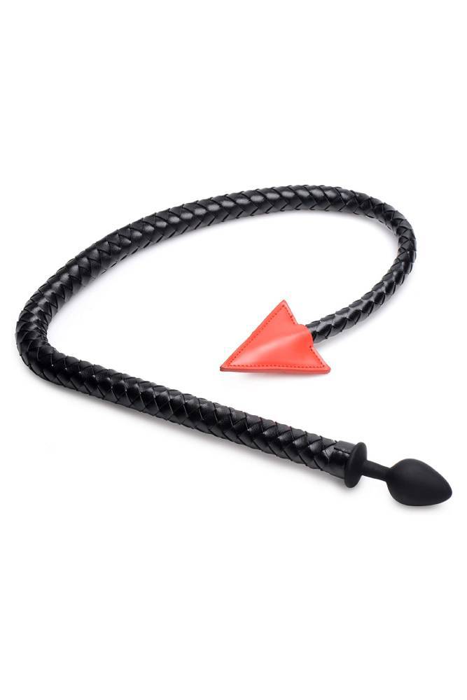 XR Brands - Hellbound Braided Devil Tail Anal Plug - Black | Stag Shop XR Brands - Hellbound Braided Devil Tail Anal Plug - Black | Stag Shop