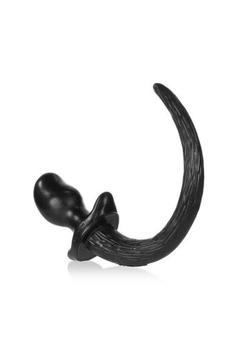 Oxballs - Puppy Tail Anal Plug - Medium - Black - Stag Shop