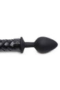 XR Brands - Hellbound - Braided Leather Devil Tail - Silicone Anal Plug - Stag Shop