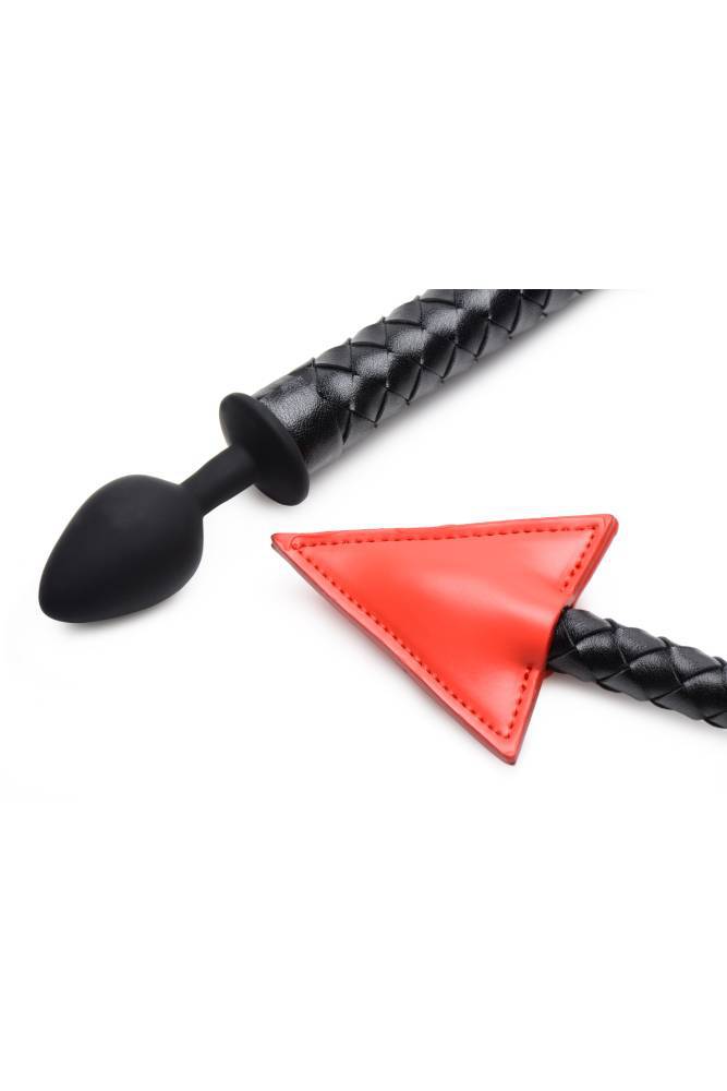 XR Brands - Hellbound Braided Devil Tail Anal Plug - Black | Stag Shop XR Brands - Hellbound Braided Devil Tail Anal Plug - Black | Stag Shop