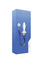 Shots Toys - Chrystalino - Tail Glass Whip & Butt Plug - White - Stag Shop