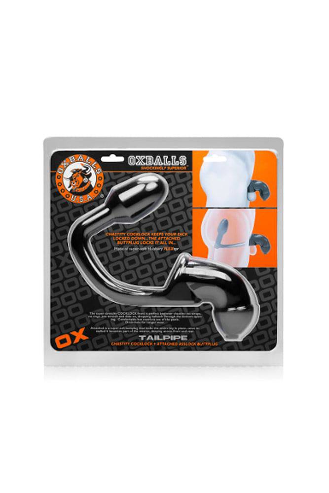 Oxballs - Tailpipe Asslock & Cocklock - Black - Stag Shop