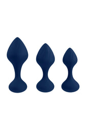 Playboy - Tail Trainer Silicone Anal Trainer Kit - Blue - Stag Shop