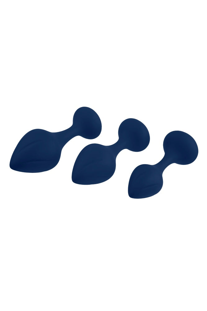 Playboy - Tail Trainer Silicone Anal Trainer Kit - Blue - Stag Shop