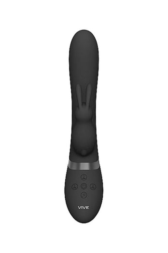 Shots Toys - Taka Inflatable Rabbit Vibrator - Black - Stag Shop