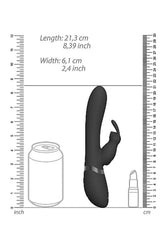 Shots Toys - Taka Inflatable Rabbit Vibrator - Black - Stag Shop