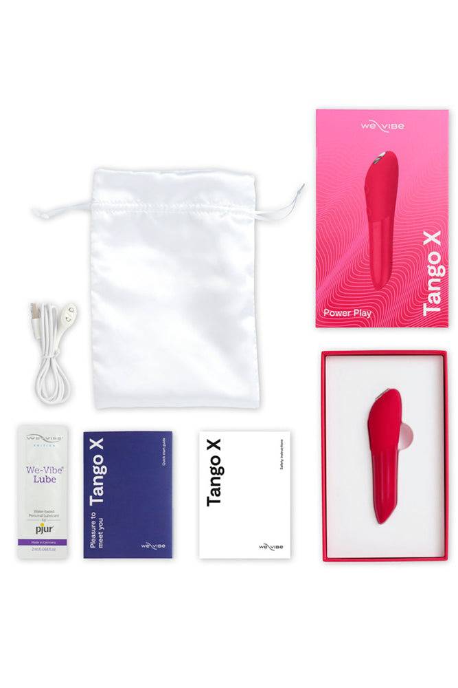 We-Vibe - Tango X Powerful Rechargeable Bullet Vibrator - Cherry Red - Stag Shop