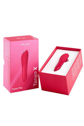 We-Vibe - Tango X Powerful Rechargeable Bullet Vibrator - Cherry Red - Stag Shop