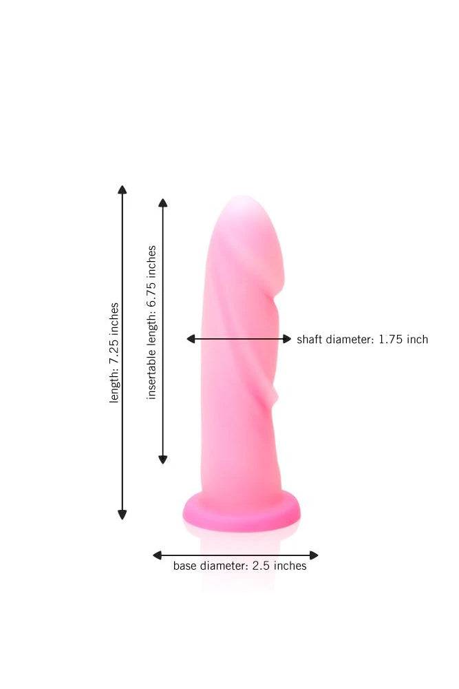 Tantus - Cush Dual Density Dildo - Candy Pink - Stag Shop
