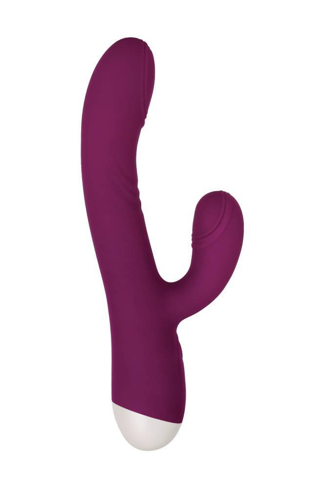 Evolved - Double Tap - Thumping Dual Vibrator - Burgundy - Stag Shop