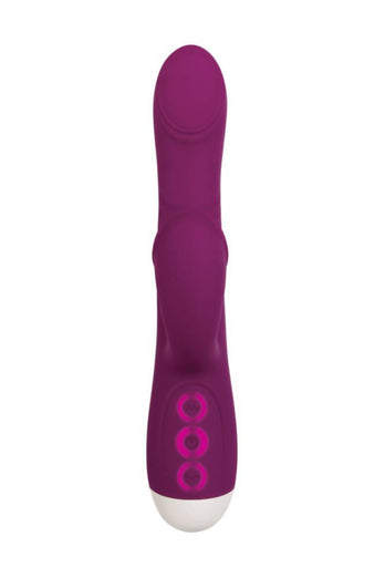 Evolved - Double Tap - Thumping Dual Vibrator - Burgundy - Stag Shop
