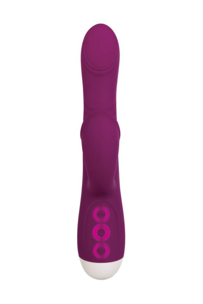 Evolved - Double Tap - Thumping Dual Vibrator - Burgundy - Stag Shop