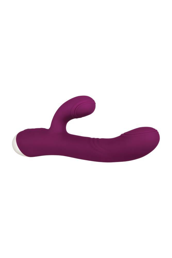 Evolved - Double Tap - Thumping Dual Vibrator - Burgundy - Stag Shop