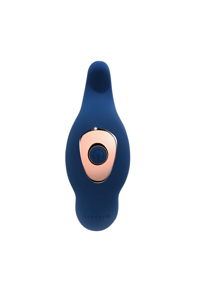 Evolved - Gender X - True Blue Thrusting & Vibrating G-Spot or P-Spot Massager - Blue - Stag Shop