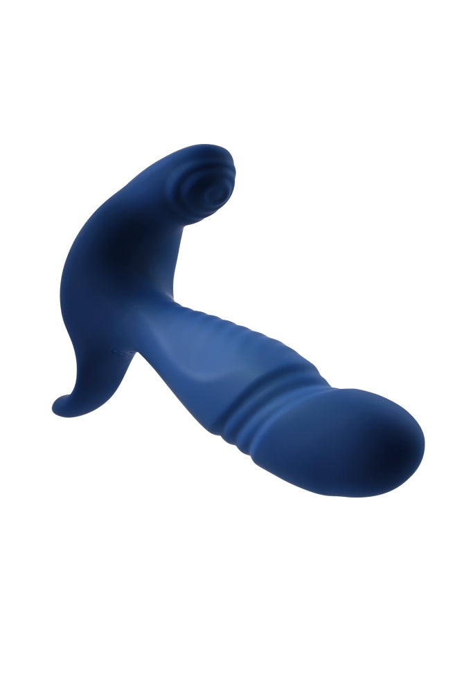 Evolved - Gender X - True Blue Thrusting & Vibrating G-Spot or P-Spot Massager - Blue - Stag Shop