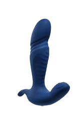 Evolved - Gender X - True Blue Thrusting & Vibrating G-Spot or P-Spot Massager - Blue - Stag Shop