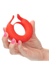 Cal Exotics - Couples Enhancer - Silicone Rechargeable Taurus Enhancer - Red - Stag Shop