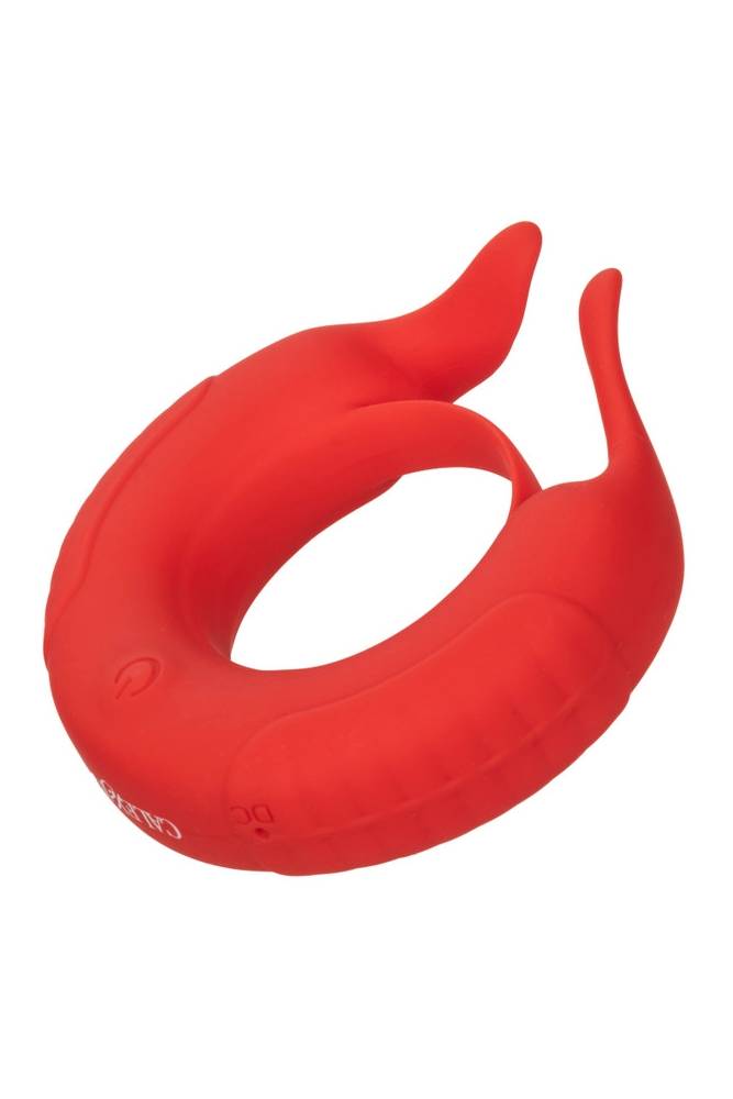 Cal Exotics - Couples Enhancer - Silicone Rechargeable Taurus Enhancer - Red - Stag Shop