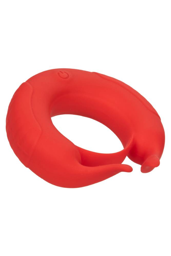 Cal Exotics - Couples Enhancer - Silicone Rechargeable Taurus Enhancer - Red - Stag Shop