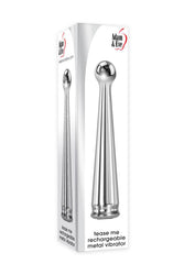 Adam & Eve - Tease Me Rechargeable Metal Vibrator - Silver - Stag Shop