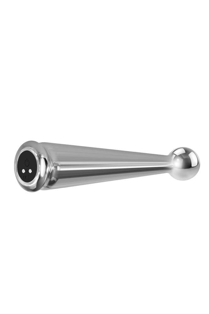 Adam & Eve - Tease Me Rechargeable Metal Vibrator - Silver - Stag Shop