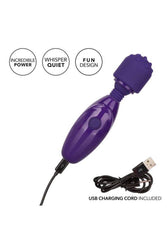 Cal Exotics - Tiny Teasers - Nubby Mini Wand - Purple - Stag Shop