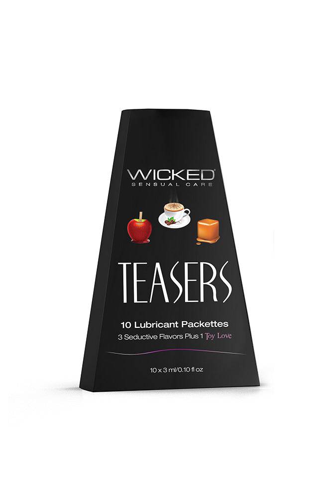 Wicked Sensual Care - Teasers Flavoured Lube Samples - 10 Packs - Stag Shop