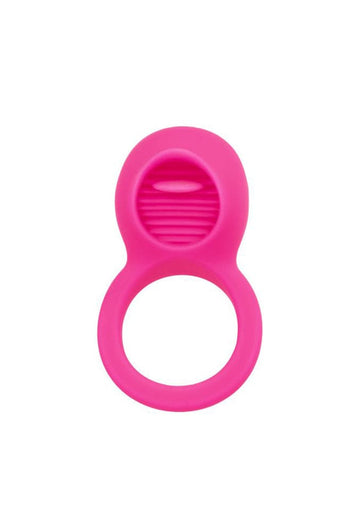 Cal Exotics - Couples Enhancer - Silicone Rechargeable Teasing Tongue - Pink - Stag Shop