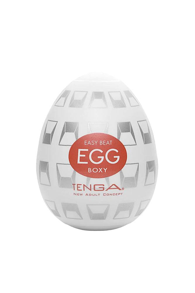 Tenga - Egg - Boxy Textured Egg Masturbator - Stag Shop