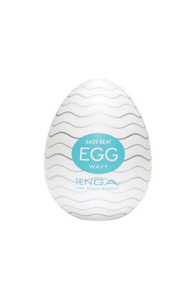 Tenga - Egg - Wavy Textured Egg Masturbator - Stag Shop