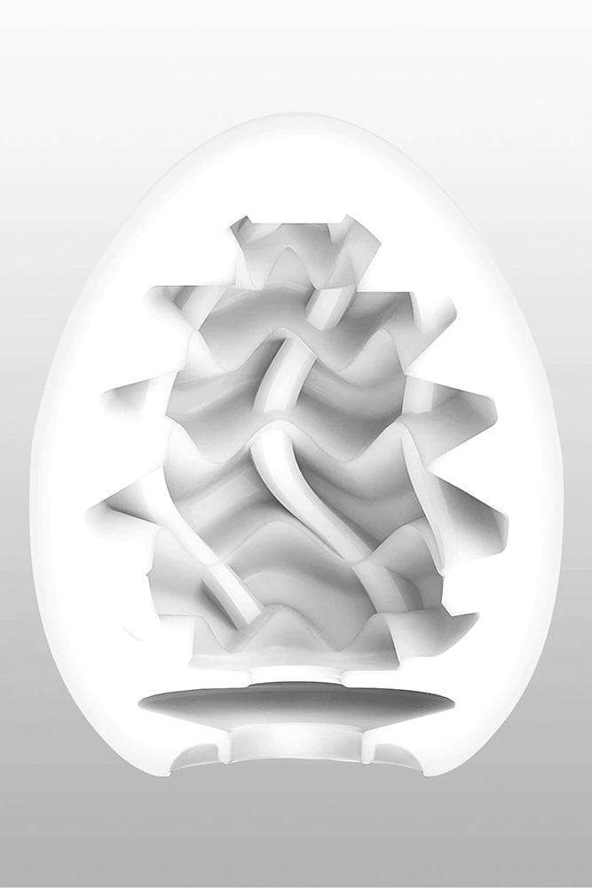 Tenga - Egg - Wavy II Textured Egg Masturbator - Stag Shop