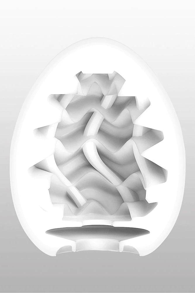 Tenga - Egg - Wavy II Textured Egg Masturbator - Stag Shop