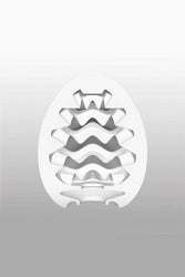 Tenga - Egg - Wavy Textured Egg Masturbator - Stag Shop