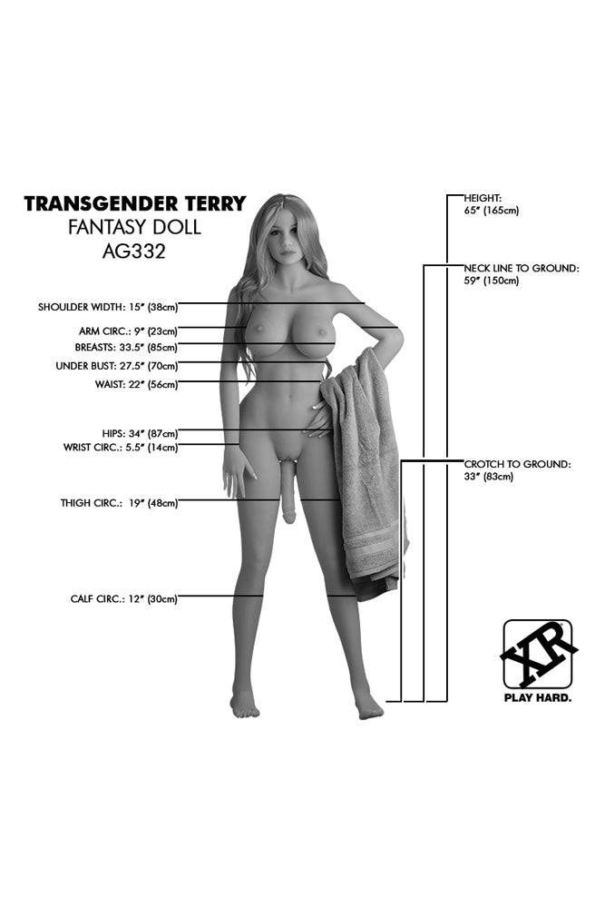 XR Brands - Next Gen - Transgender Terry  - Fantasy Life Size Replica Love Doll - Pre Order - Stag Shop