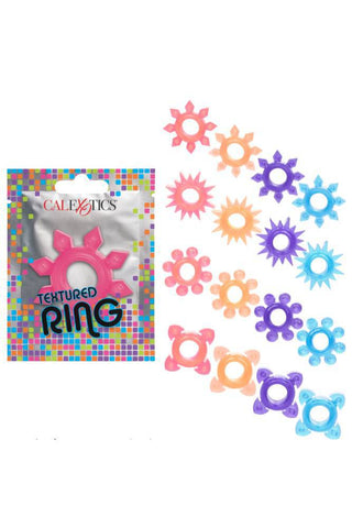 Textured Colourful Cock Ring