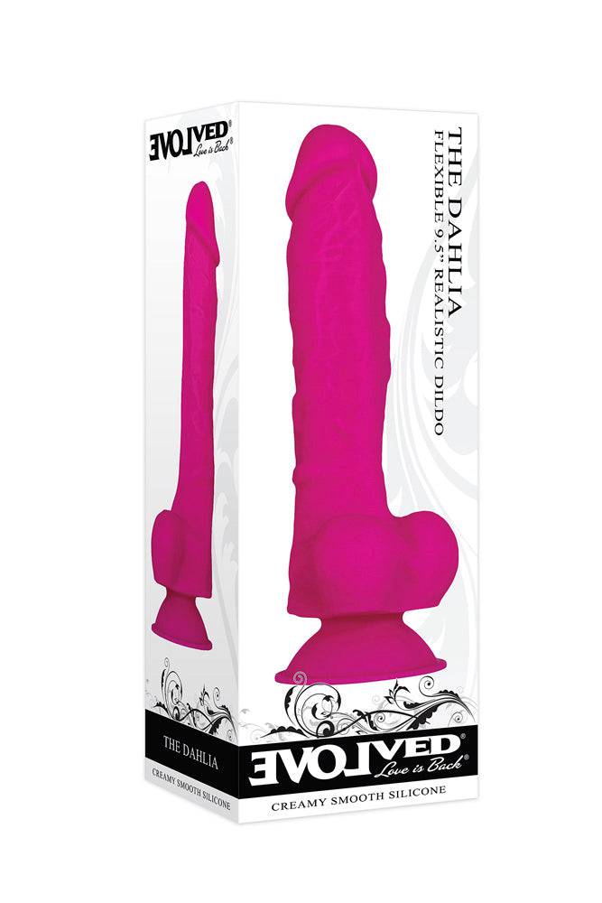 Evolved - The Dahlia Realistic Dildo - Pink - Stag Shop