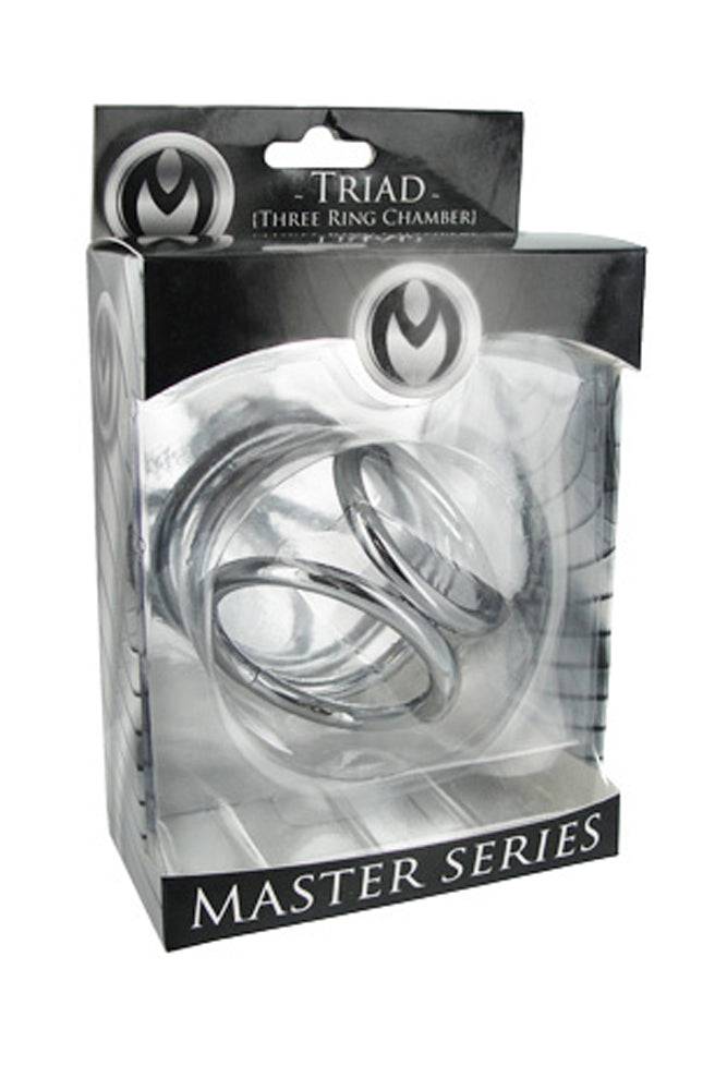 XR Brands - Master Series - Triad - Triple Chamber Cock Ring - Stag Shop